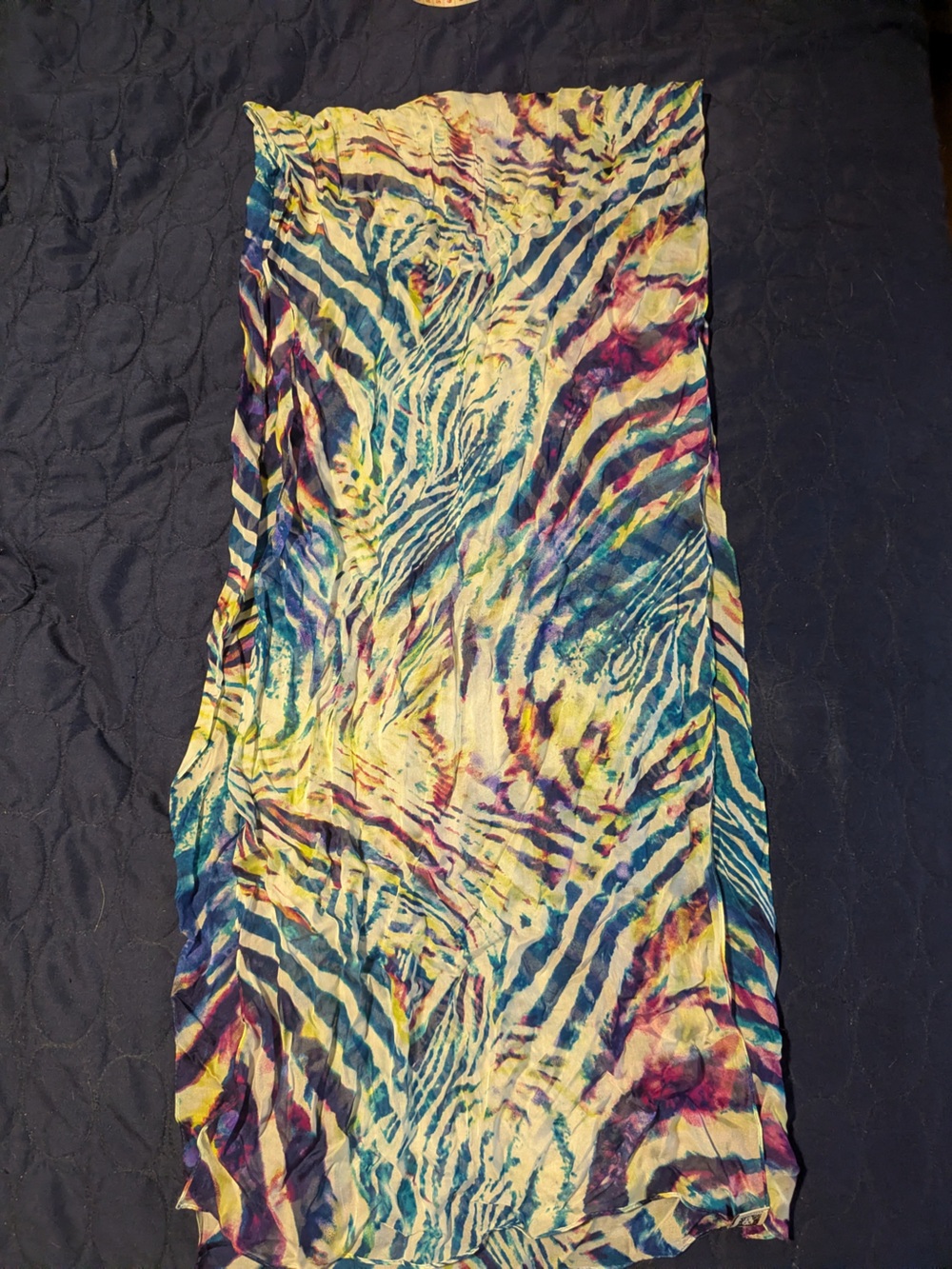 Anne Klein | Women’s Multicolor Zebra-Print Silk Scarf
